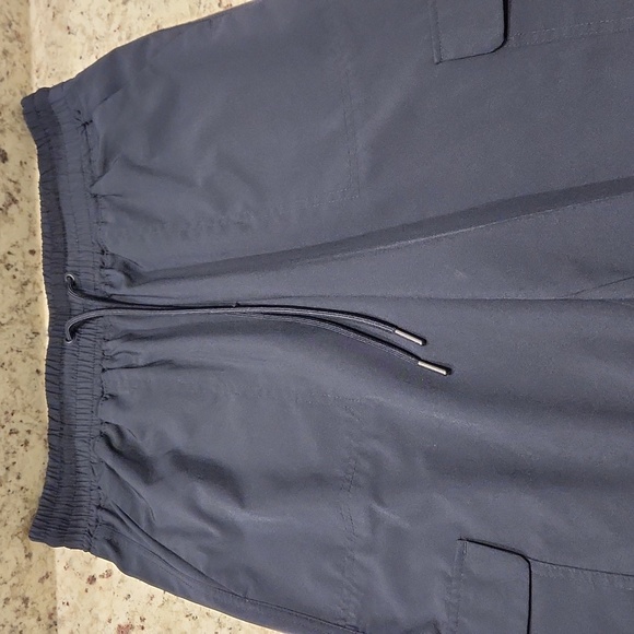 Old Navy High Waisted StretchTech Quick Dry Cargo Jogger Pants Navy Blue Size M - Picture 5 of 16